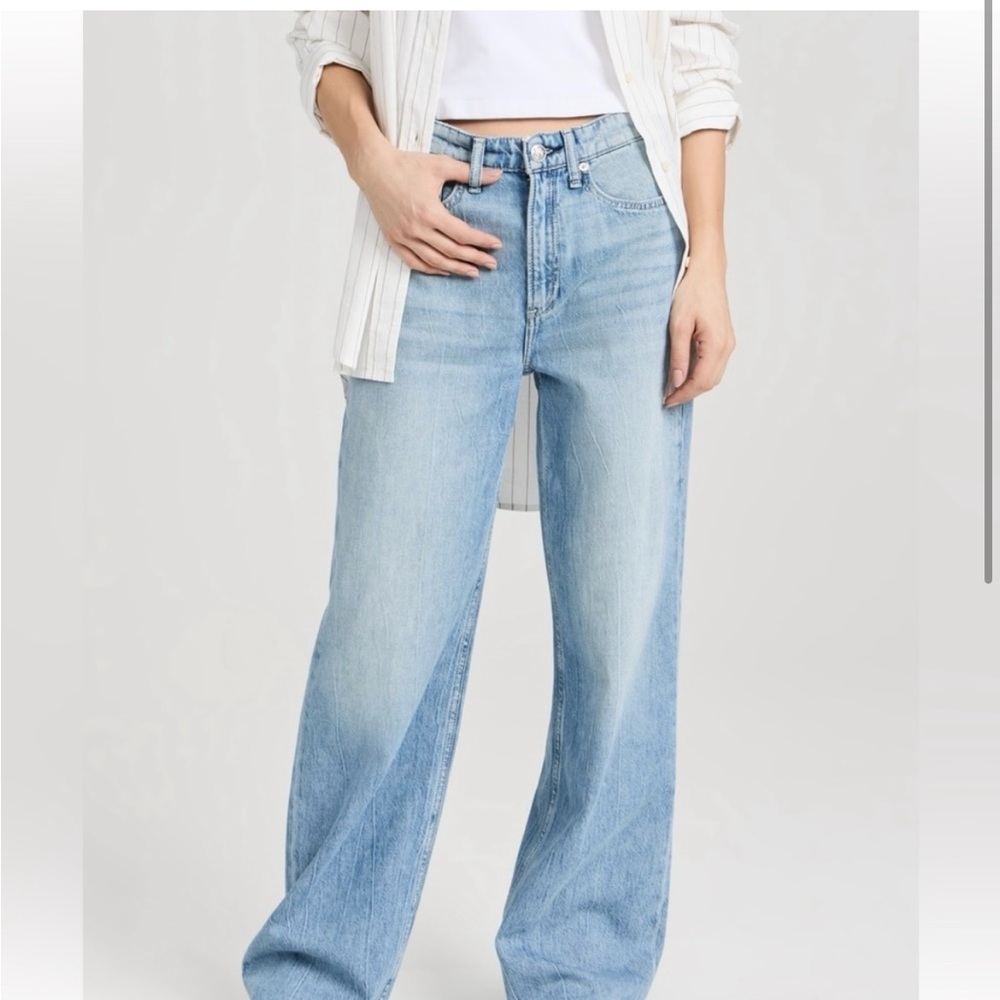 Rag & Bone Logan featherweight wide leg jeans